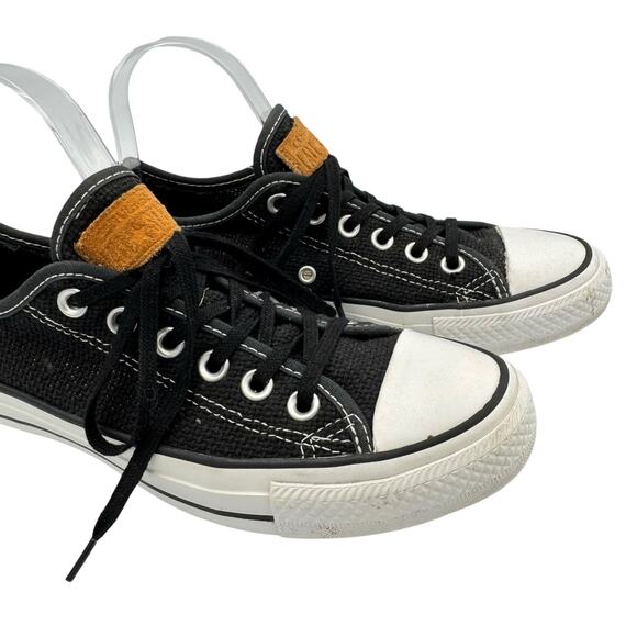 Converse Chuck Taylor All Star Black Woven Tweed Lace Up Unisex Sneaker Shoes - Picture 7 of 10